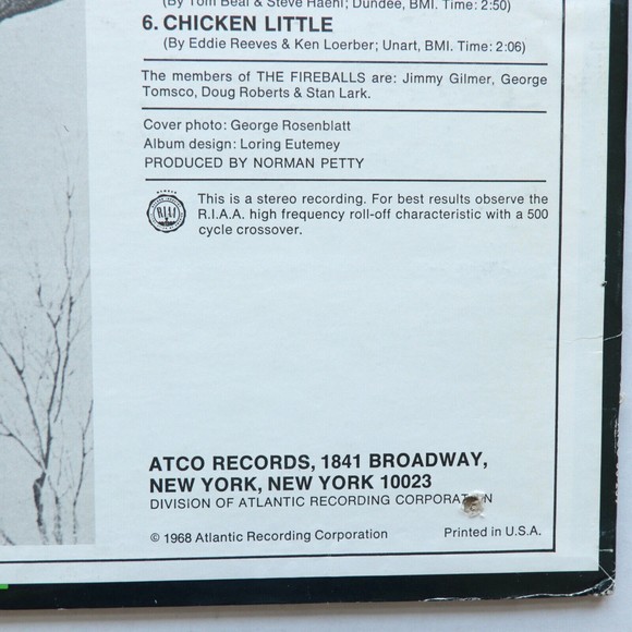 The Fireballs Featuring Jimmy Gilmer – Bottle Of Wine - 12" Vinyl LP (SD 33-239) - Picture 5 of 11